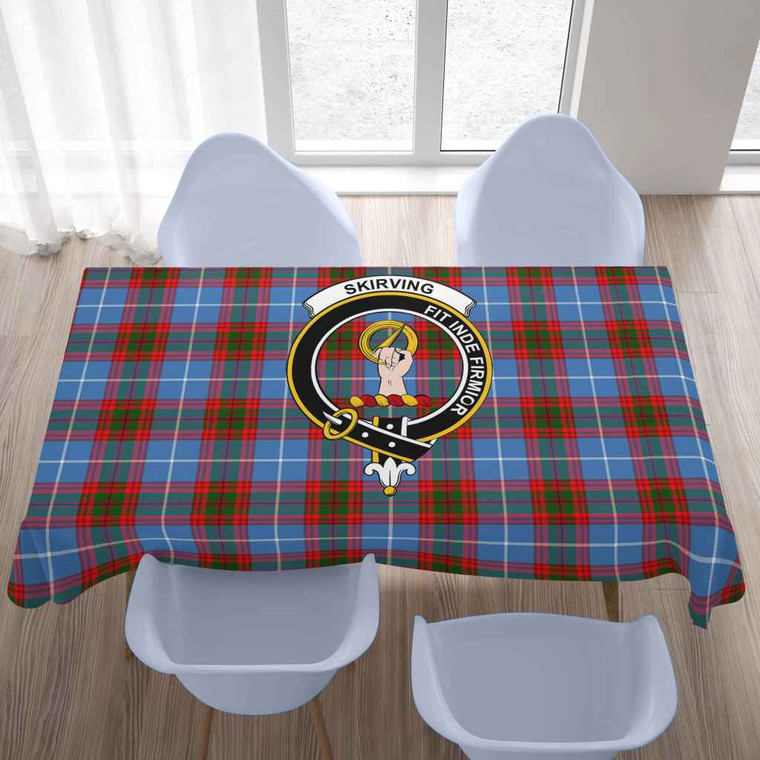 Scottish Skirving Clan Crest Tartan Tablecloth Tartan Blether 2