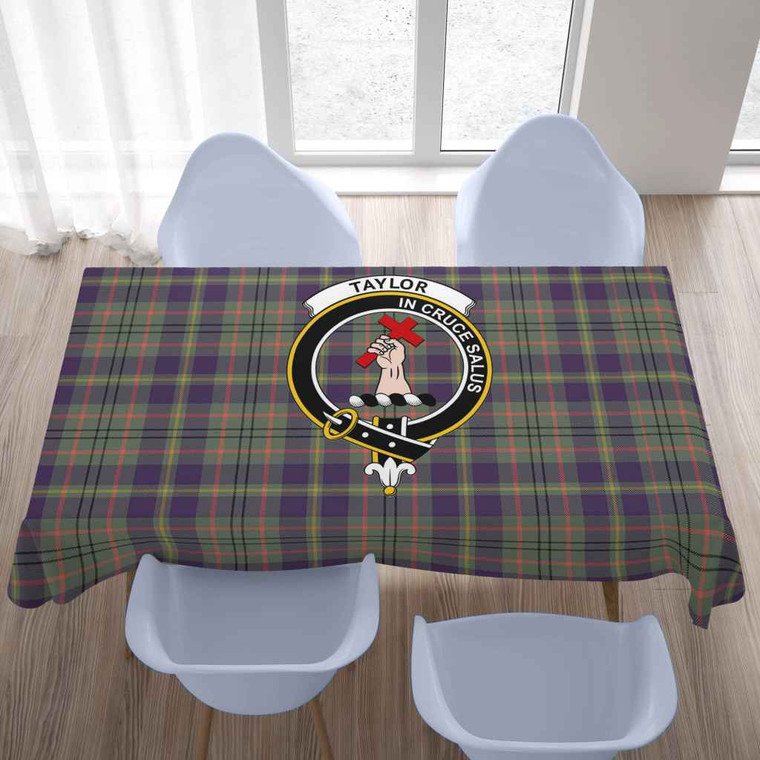 Scottish Taylor Clan Crest Tartan Tablecloth Tartan Blether 2