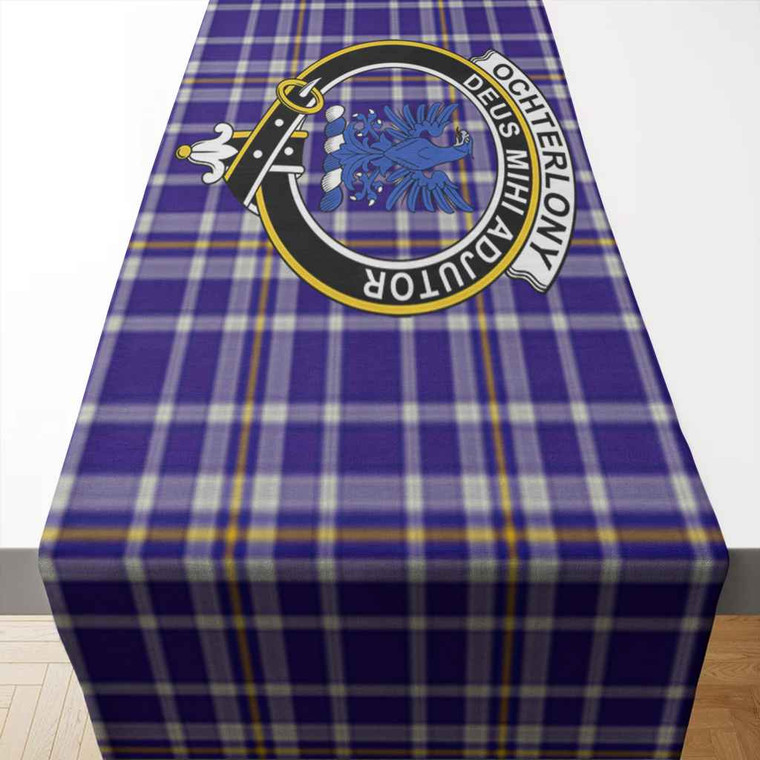 Scottish Ochterlony Clan Crest Tartan Table Runner Tartan Blether 2