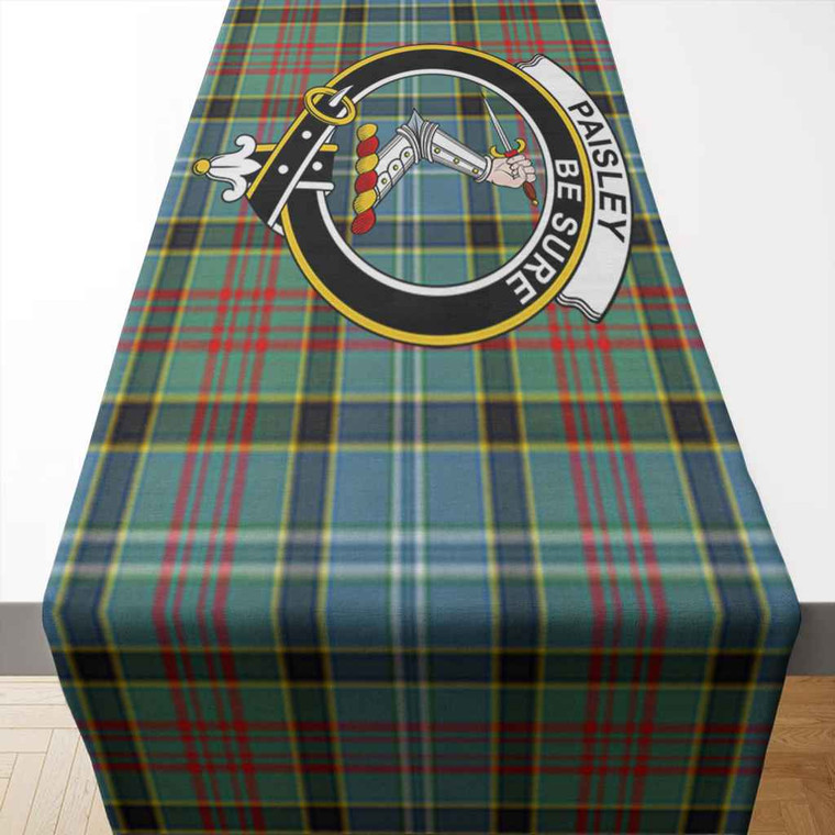 Scottish Paisley Clan Crest Tartan Table Runner Tartan Blether 2