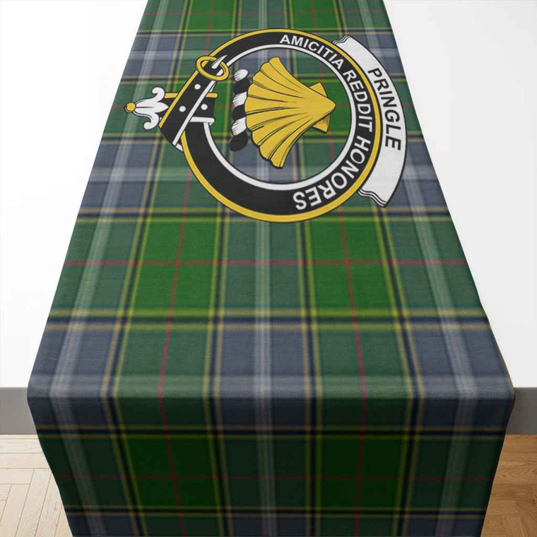 Scottish Pringle Clan Crest Tartan Table Runner Tartan Blether 2