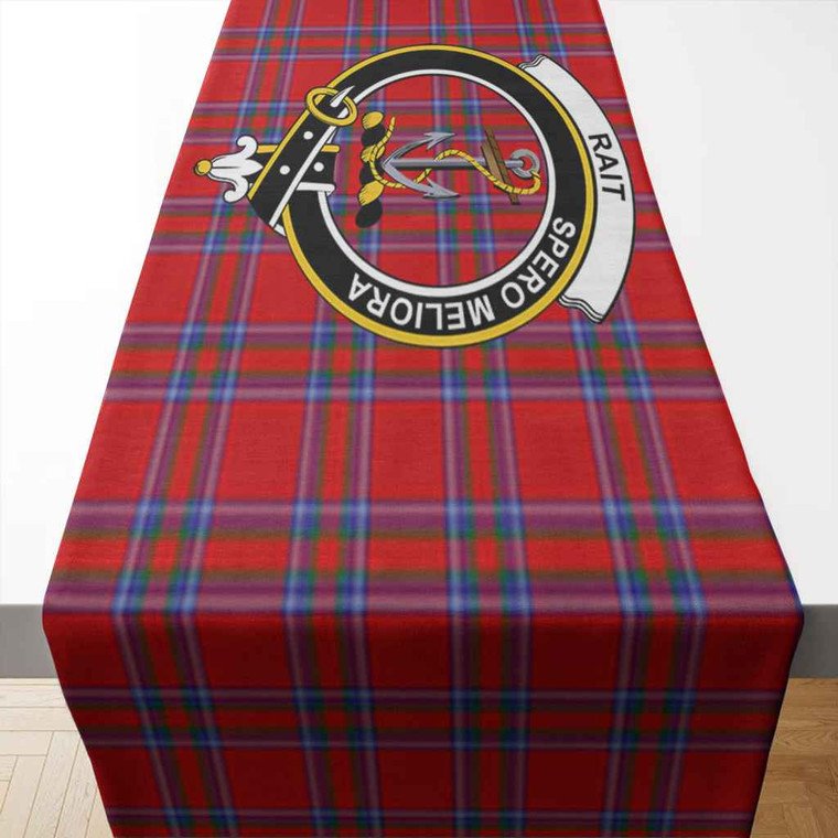 Scottish Rait Clan Crest Tartan Table Runner Tartan Blether 2