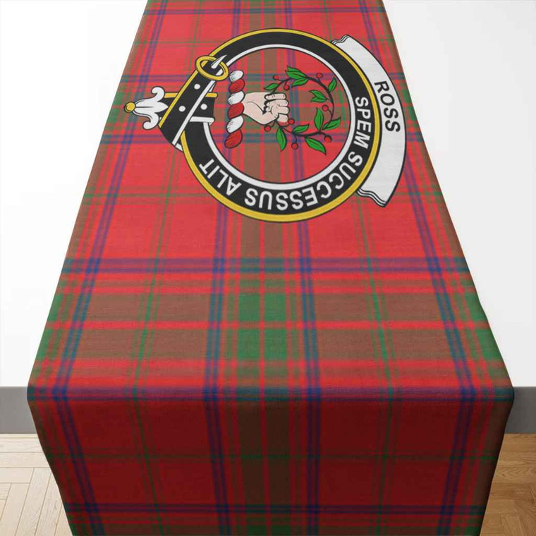 Scottish Ross Clan Crest Tartan Table Runner Tartan Blether 2