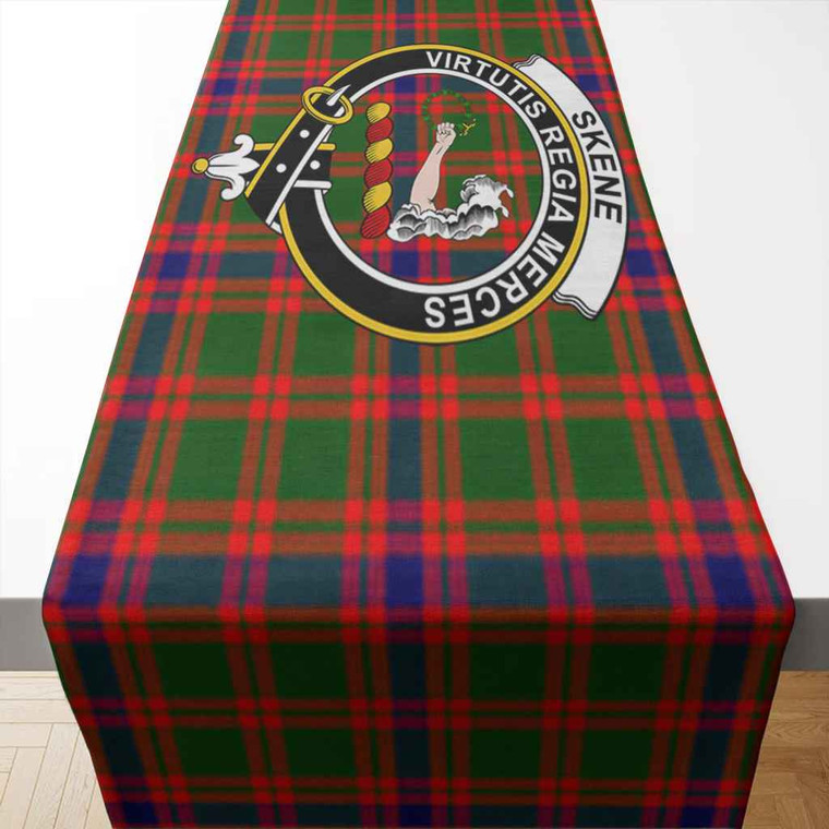 Scottish Skene Clan Crest Tartan Table Runner Tartan Blether 2