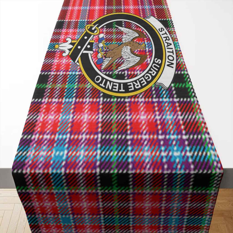 Scottish Straiton Clan Crest Tartan Table Runner Tartan Blether 2