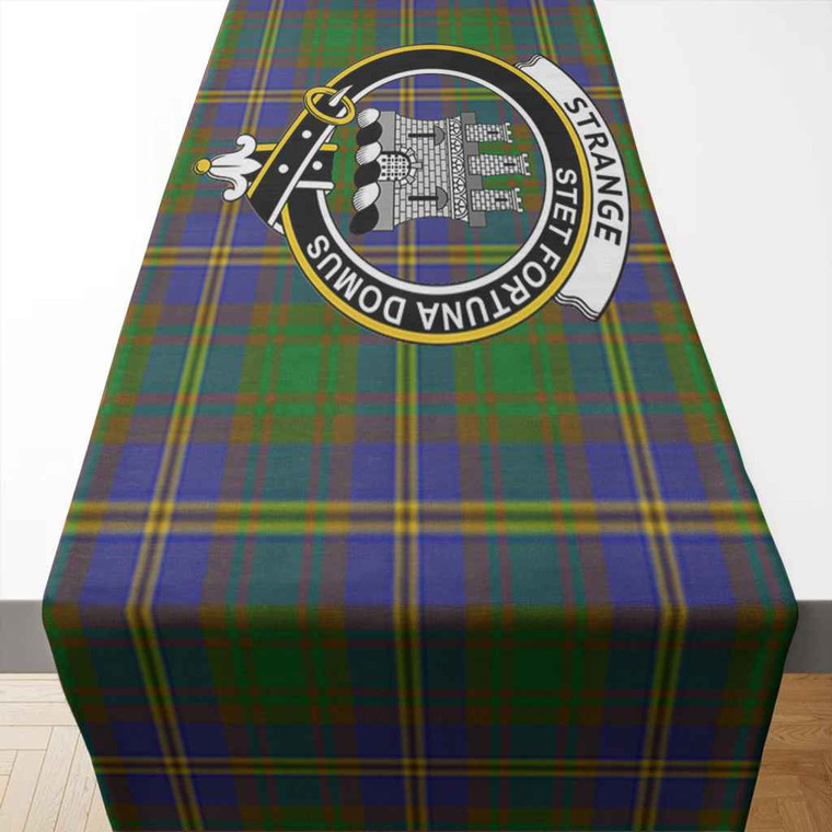 Scottish Strange (or Strang) Clan Crest Tartan Table Runner Tartan Blether 2