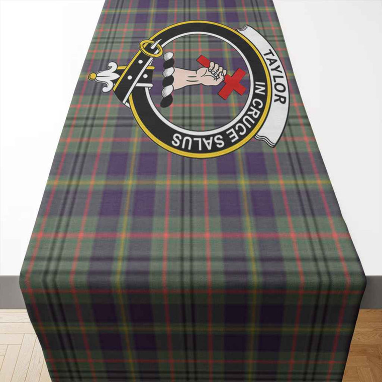 Scottish Taylor Clan Crest Tartan Table Runner Tartan Blether 2
