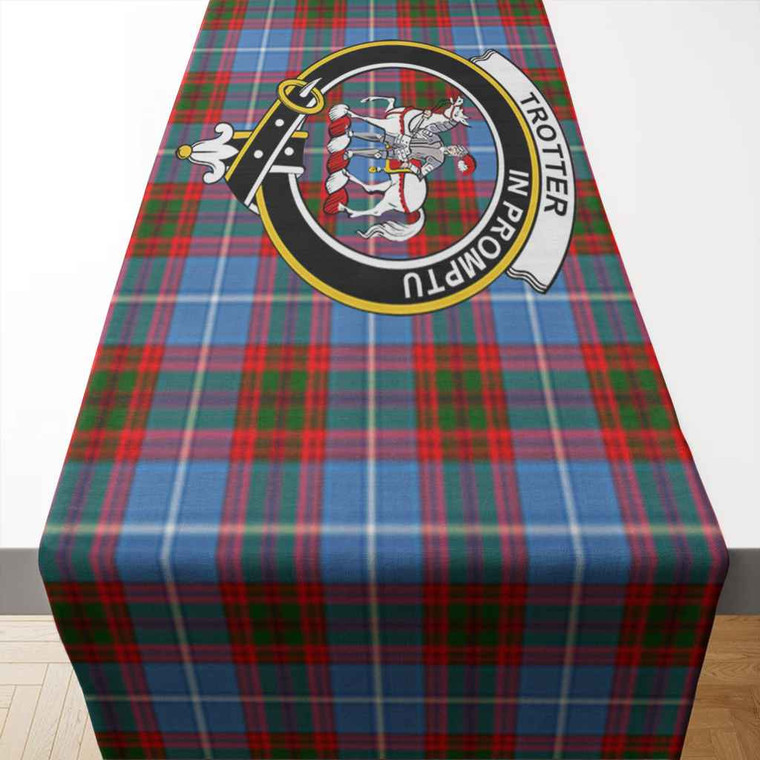 Scottish Trotter Clan Crest Tartan Table Runner Tartan Blether 2