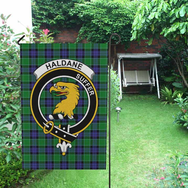 Scottish Haldane Clan Crest Tartan Garden Flag Tartan Blether 2