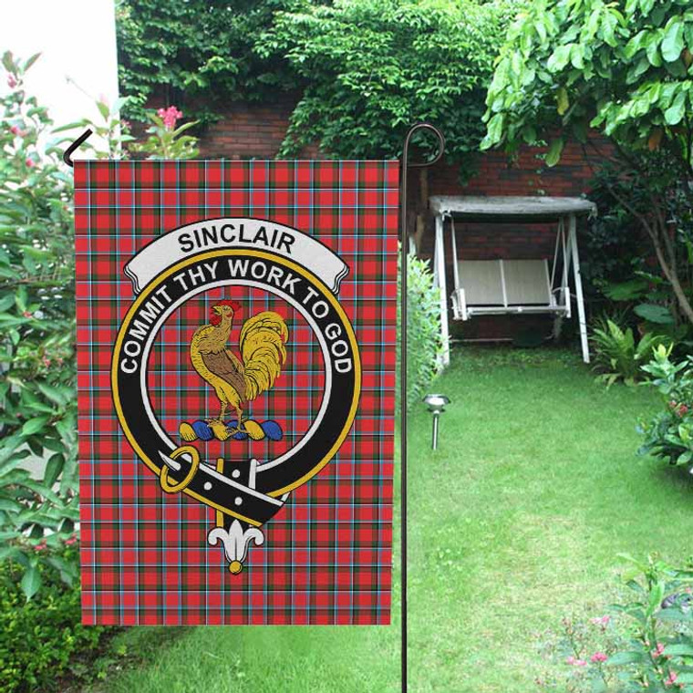 Scottish Sinclair Clan Crest Tartan Garden Flag Tartan Blether 2
