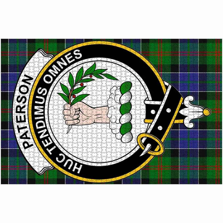 Scottish Paterson Clan Crest Tartan Jigsaw Puzzle 2