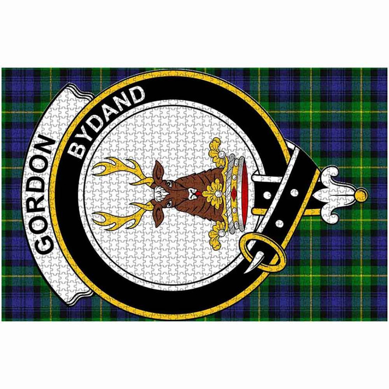 Scottish Gordon Clan Crest Tartan Jigsaw Puzzle 2