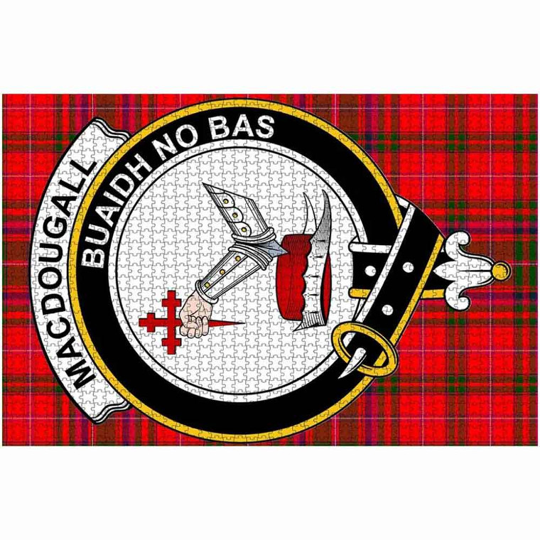 Scottish MacDougall Clan Crest Tartan Jigsaw Puzzle 2