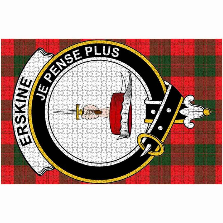 Scottish Erskine Clan Crest Tartan Jigsaw Puzzle 2