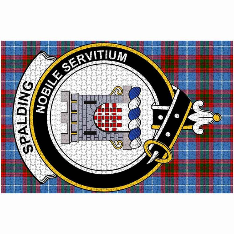 Scottish Spalding Clan Crest Tartan Jigsaw Puzzle 2