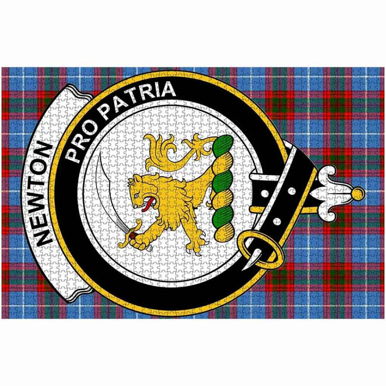 Scottish Newton Clan Crest Tartan Jigsaw Puzzle 2
