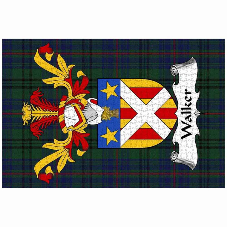 Scottish Walker Clan Crest Tartan Jigsaw Puzzle 2