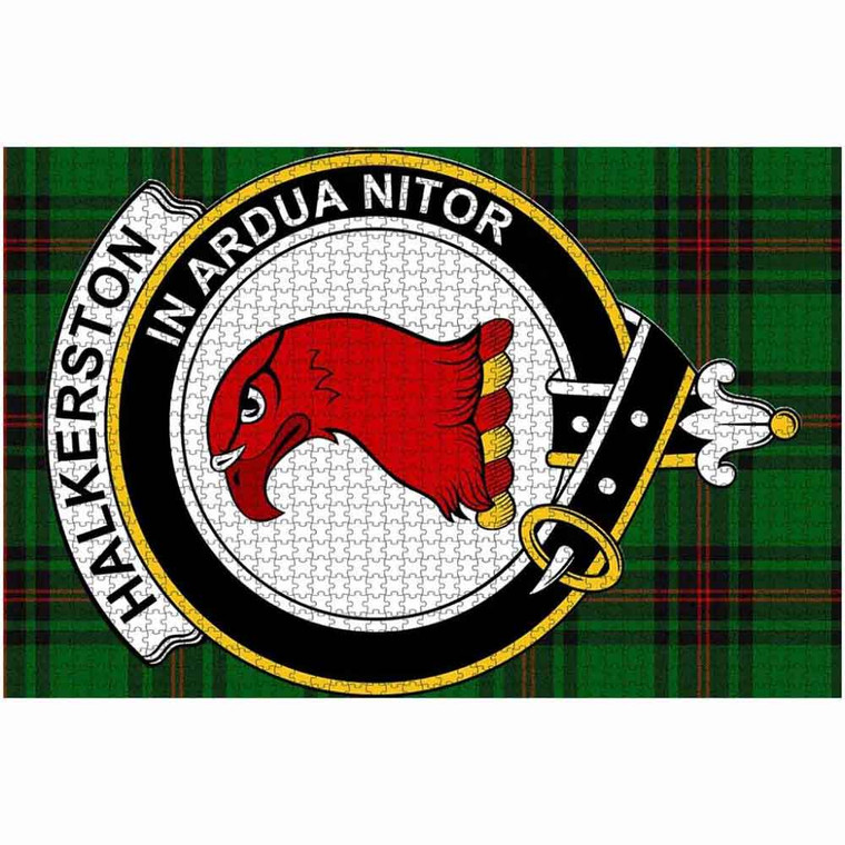 Scottish Halkerston Clan Crest Tartan Jigsaw Puzzle 2