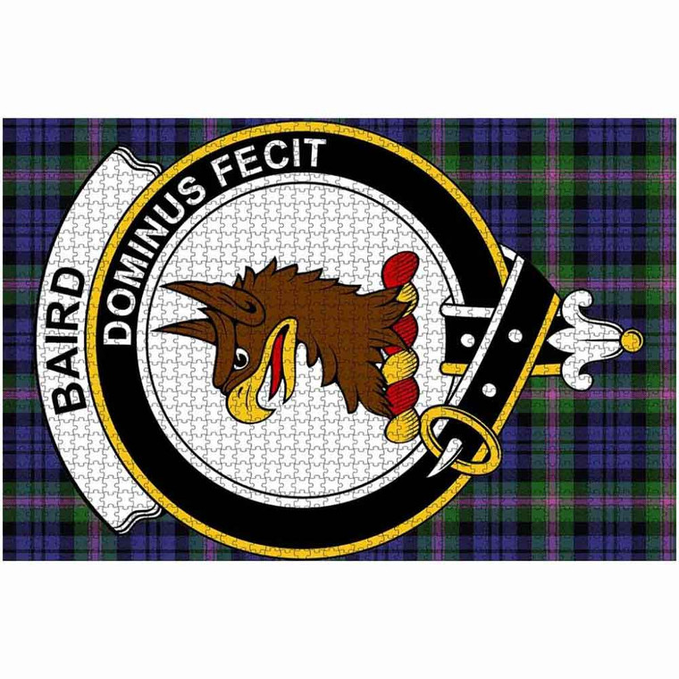 Scottish Baird Clan Crest Tartan Jigsaw Puzzle 2