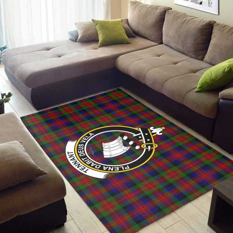 Scottish Tennant Clan Crest Tartan Area Rug Tartan Blether 2