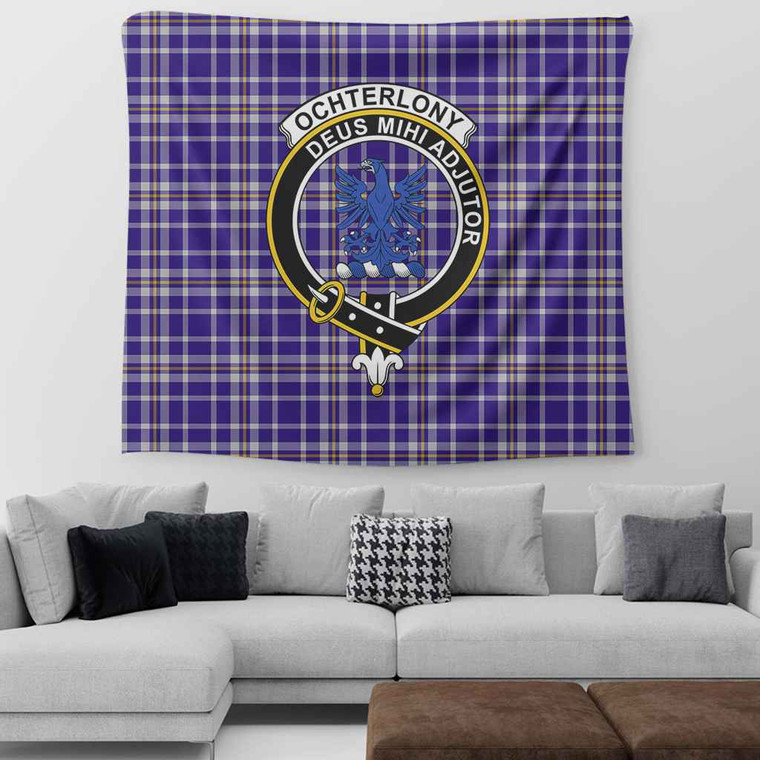 Scottish Ochterlony Clan Crest Tartan Tapestry Tartan Blether 2