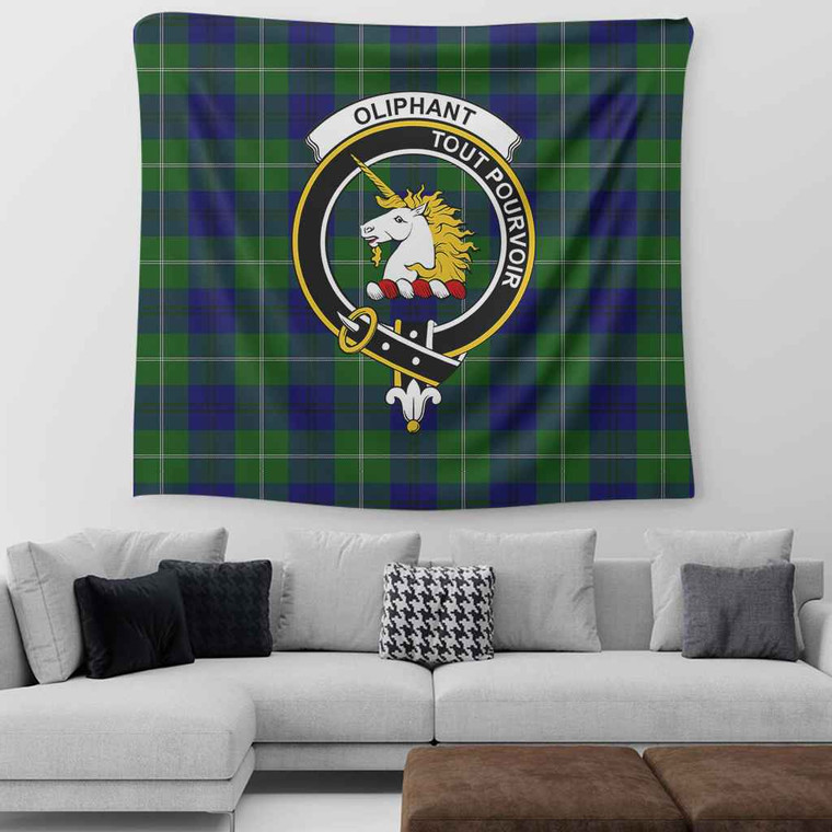 Scottish Oliphant Clan Crest Tartan Tapestry Tartan Blether 2