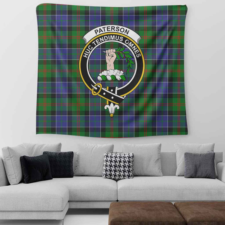 Scottish Paterson Clan Crest Tartan Tapestry Tartan Blether 2
