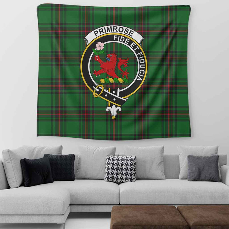 Scottish Primrose Clan Crest Tartan Tapestry Tartan Blether 2