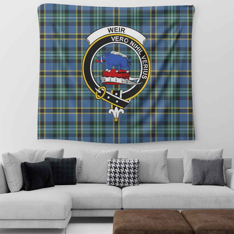 Scottish Weir Clan Crest Tartan Tapestry Tartan Blether 2