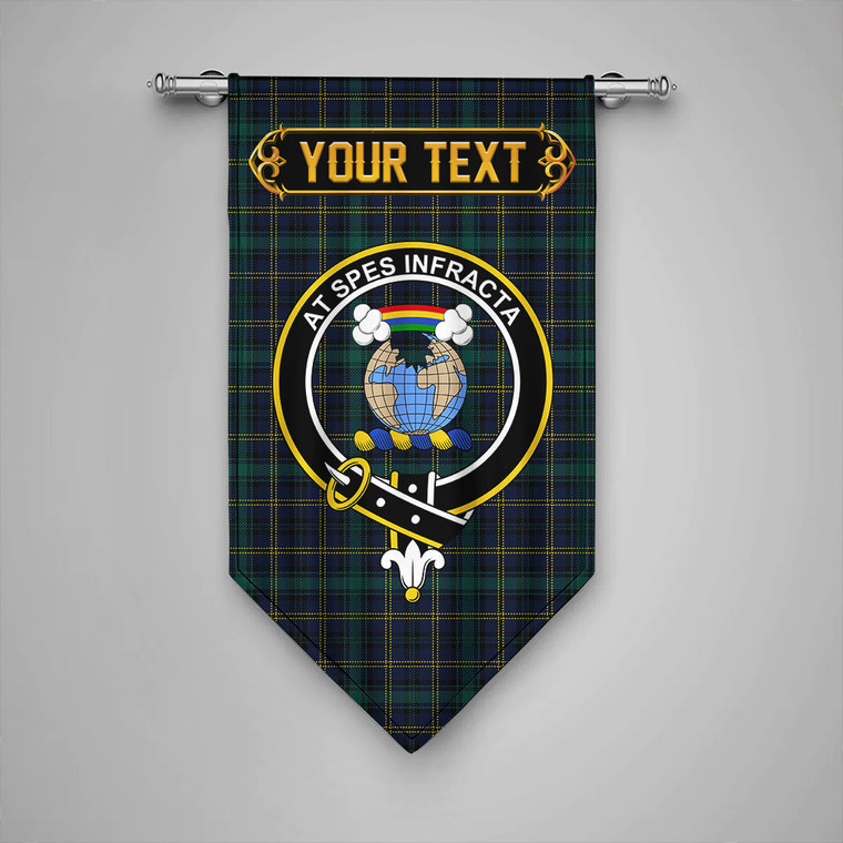 Scottish Hope Vere Modern Clan Crest Tartan Gonfalon Custom Personalized Tartan Blether