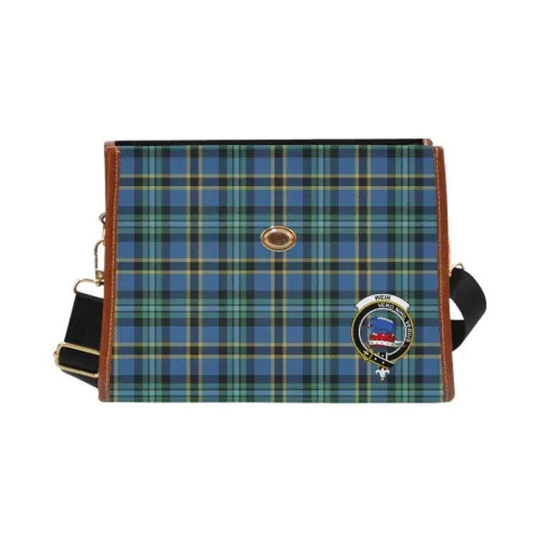 Scottish Weir Clan Crest Tartan Waterproof Canvas Bag Tartan Blether 2
