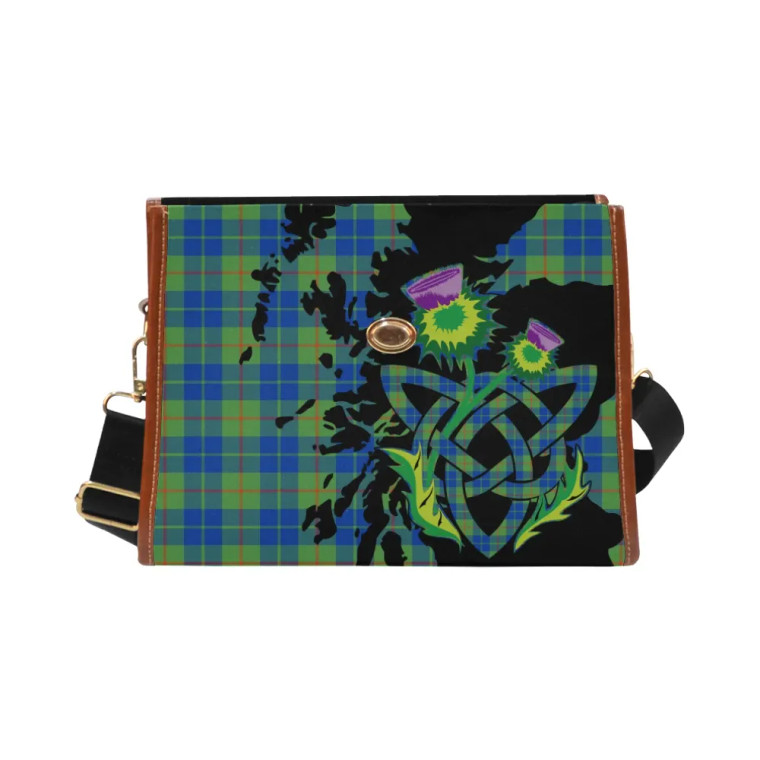 Scottish Barclay Hunting Ancient Clan Tartan Waterproof Canvas Bag With Thistle Tartan Blether 2