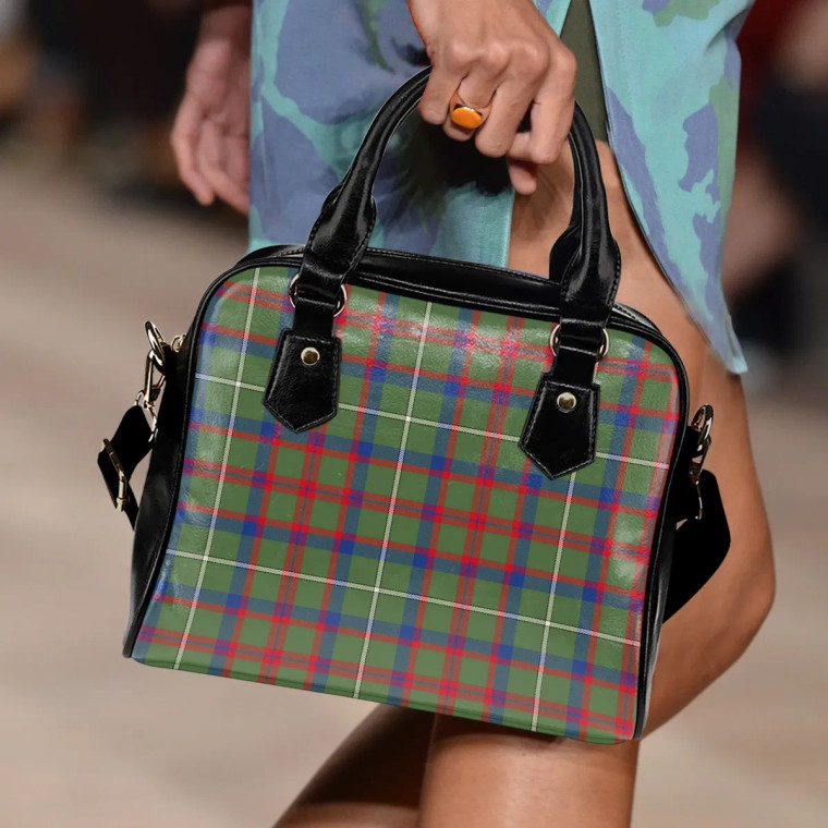 Scottish Shaw Green Modern Clan Tartan Shoulder Handbag Tartan Blether 2