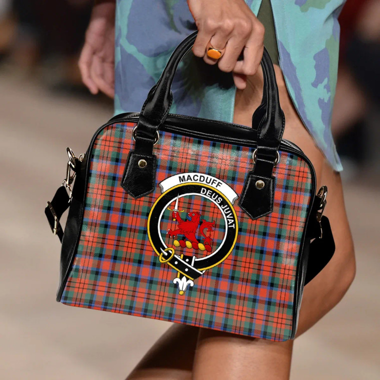 Scottish MacDuff Ancient Clan Crest Tartan Shoulder Handbag Tartan Blether 2