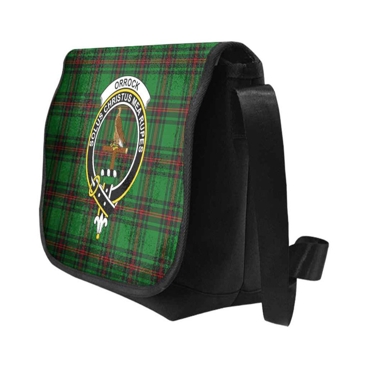 Scottish Orrock Clan Crest Tartan Messenger Bag Tartan Blether 2