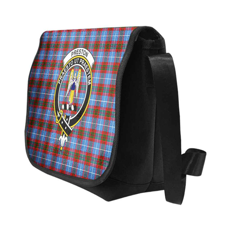 Scottish Preston Clan Crest Tartan Messenger Bag Tartan Blether 2