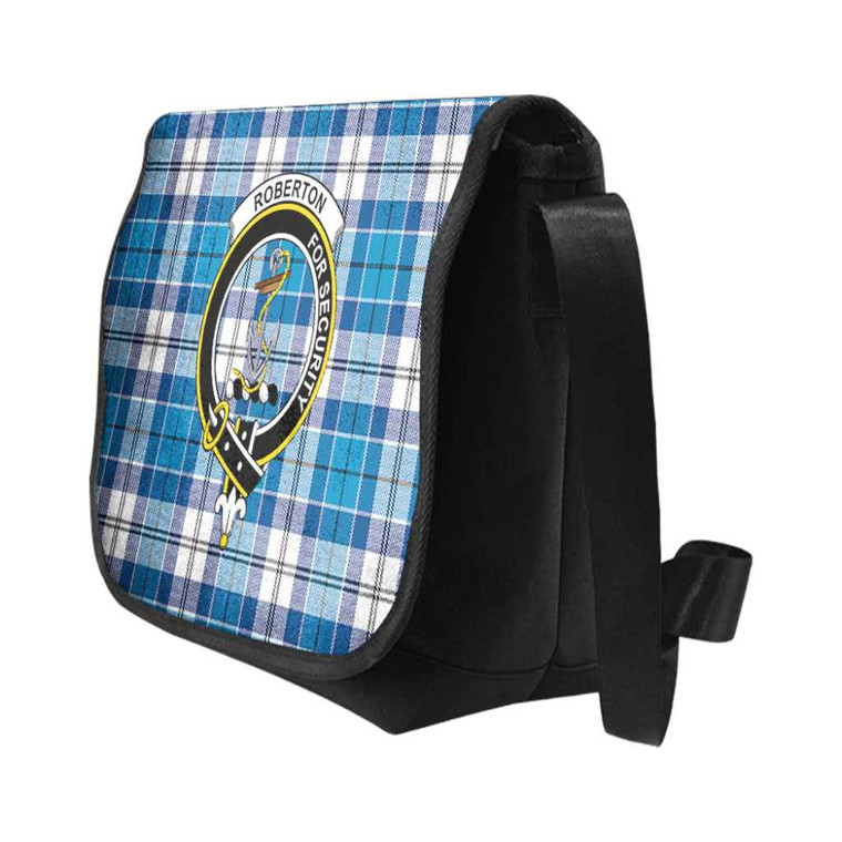 Scottish Roberton Clan Crest Tartan Messenger Bag Tartan Blether 2