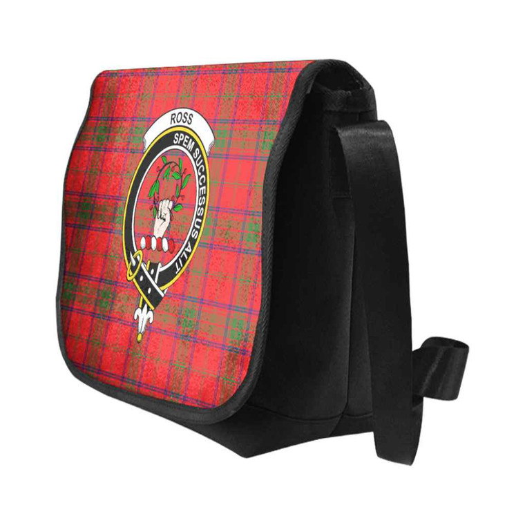 Scottish Ross Clan Crest Tartan Messenger Bag Tartan Blether 2