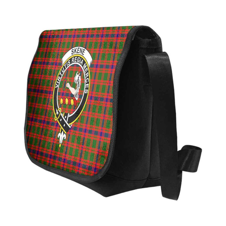 Scottish Skene Clan Crest Tartan Messenger Bag Tartan Blether 2