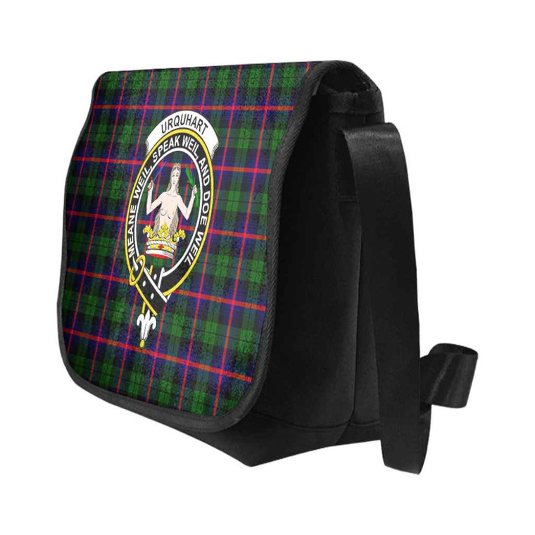 Scottish Urquhart Clan Crest Tartan Messenger Bag Tartan Blether 2