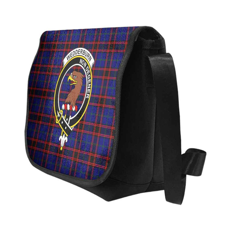 Scottish Wedderburn Clan Crest Tartan Messenger Bag Tartan Blether 2