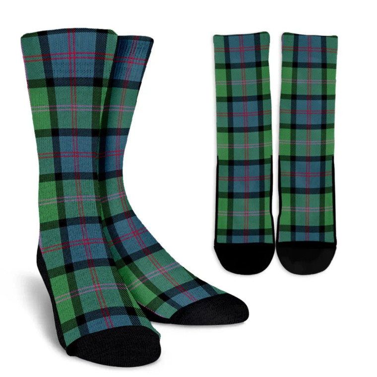 Scottish MacThomas Ancient Clan Tartan Crew Socks