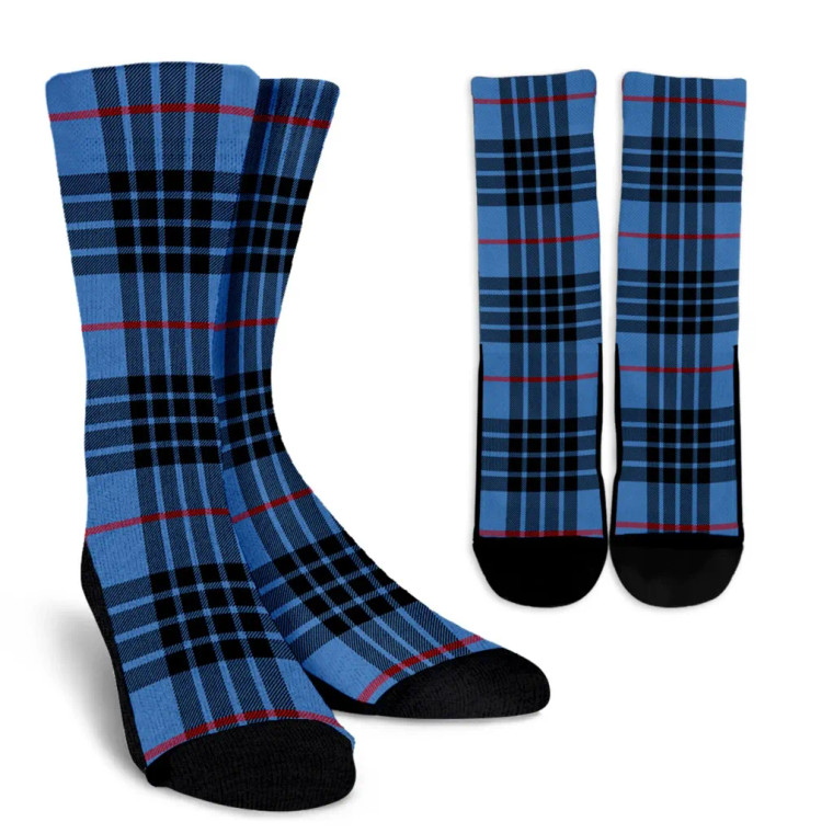 Scottish MacKay Blue Clan Tartan Crew Socks