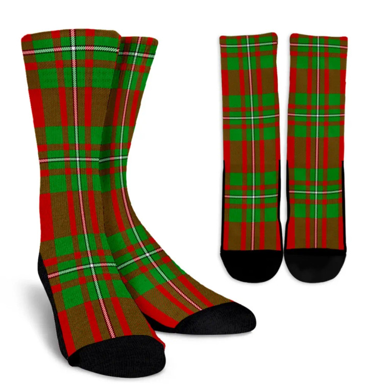 Scottish MacGregor Modern Clan Tartan Crew Socks