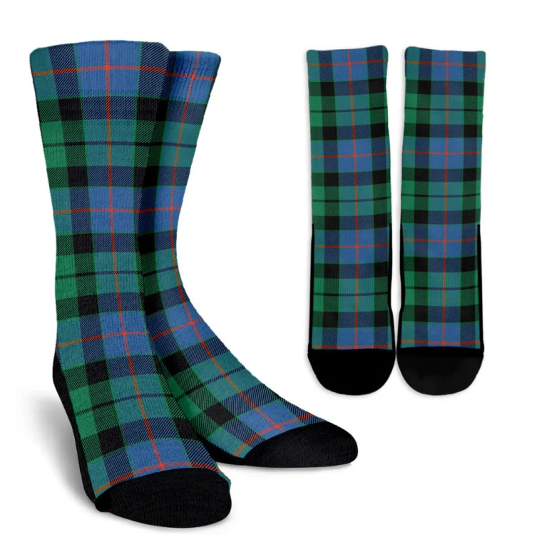 Scottish Morrison Ancient Clan Tartan Crew Socks