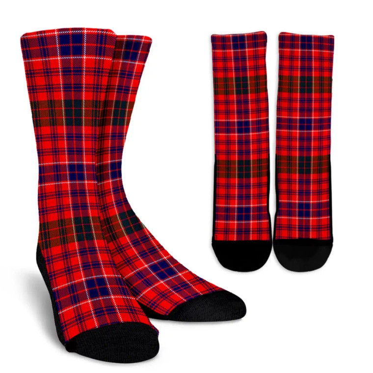 Scottish MacRae Modern Clan Tartan Crew Socks