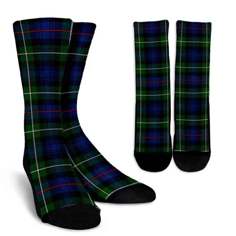 Scottish MacKenzie Modern Clan Tartan Crew Socks
