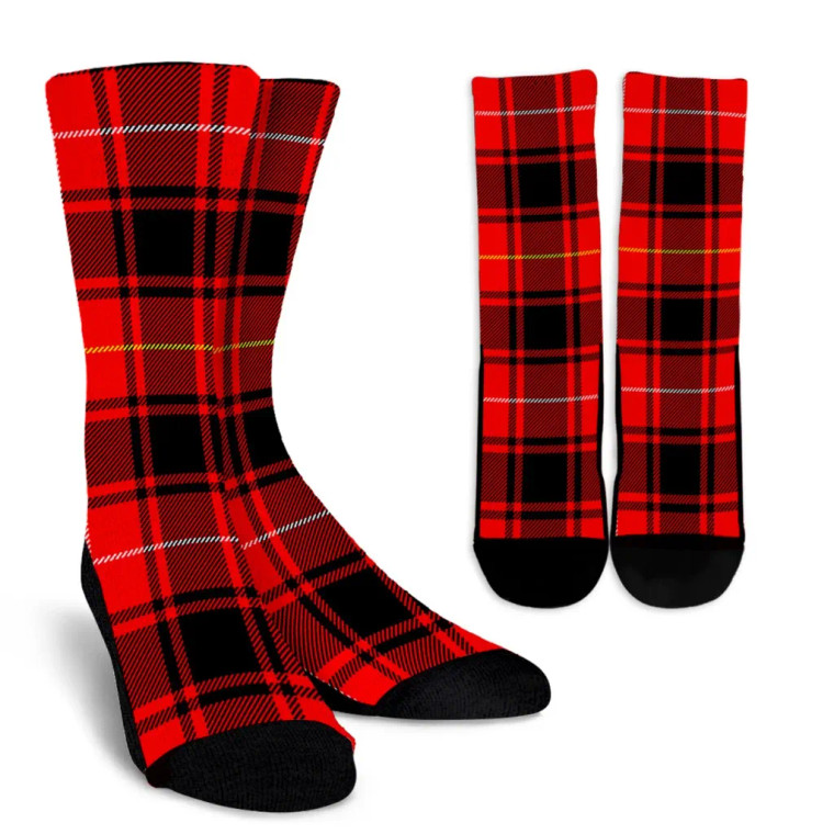 Scottish MacIver Modern Clan Tartan Crew Socks