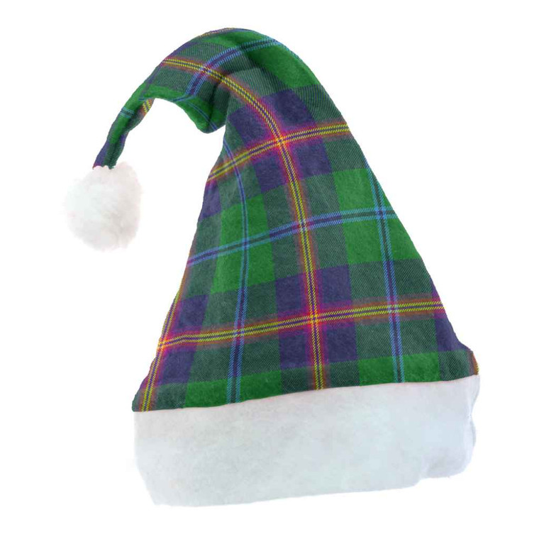 Scottish Young Modern Clan Tartan Christmas Hat Front Tartan Blether