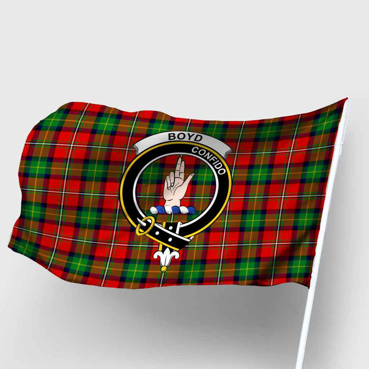 Scottish Boyd Clan Crest Tartan Flag Parade Tartan Blether 2